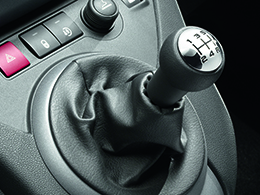 CITROEN CITROEN BERLINGO BVM5 black leather and aluminium gear lever knob
